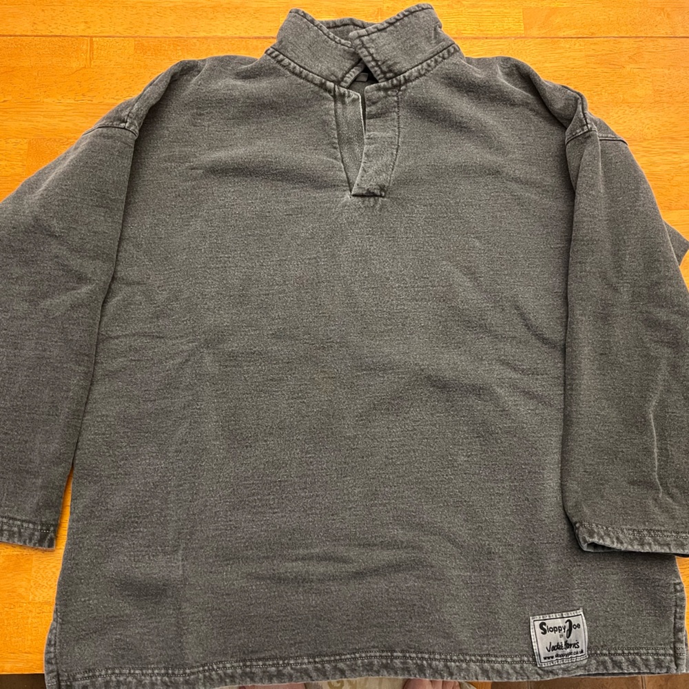 Sloppy Joe Sweatshirt - Collar 02 - Black Wash - Size 1